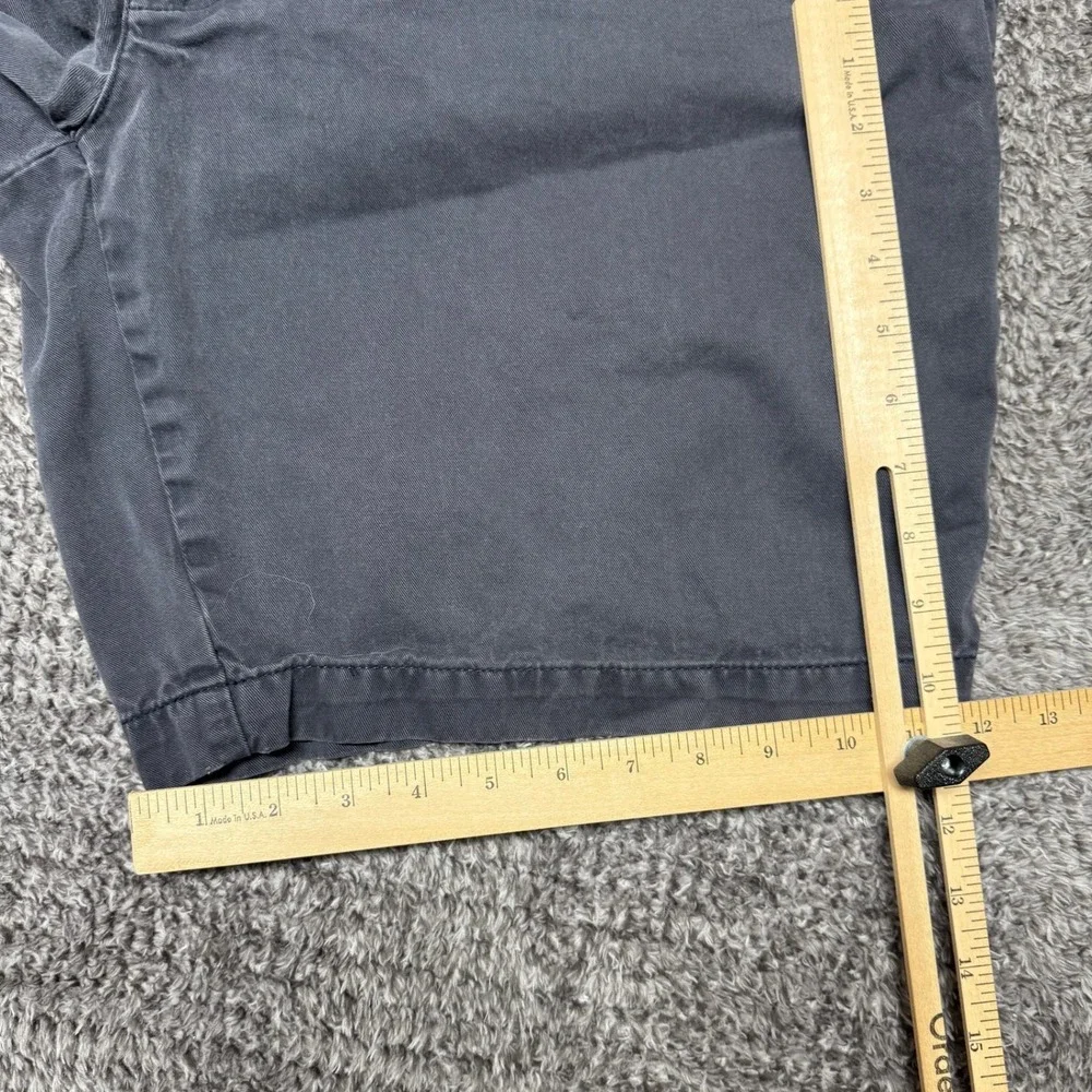 Polo Ralph Lauren Mens Chino Shorts Size 40 Faded Black‎ Flat Front Cotton